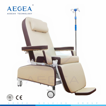 AG-XD208A Uso de la flebotomía del paciente de medicación ajuste mecánico silla de enfermería del hospital